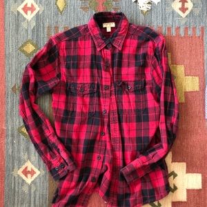 Sonoma red plaid flannel